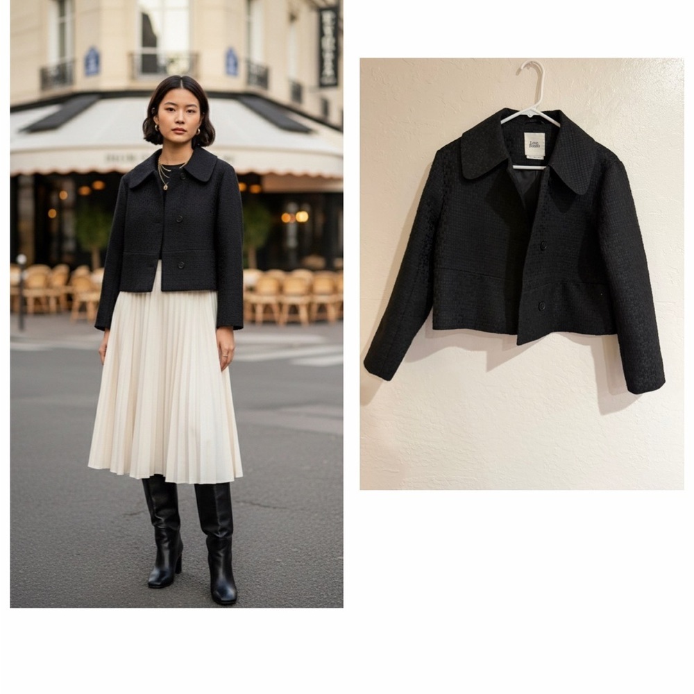 Love, Bonito Black Cropped Blazer Jacket size 4